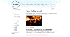 Desktop Screenshot of blog.particleaudio.com